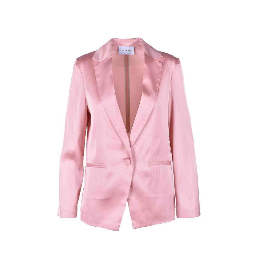 AGLINI Tailored Single-Button Jacket with Notched Lapels